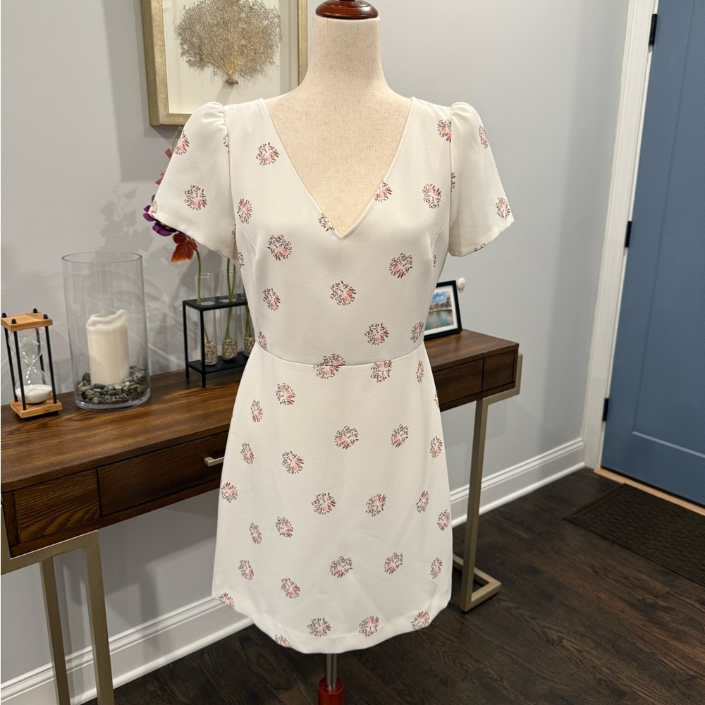 Floral White Dress